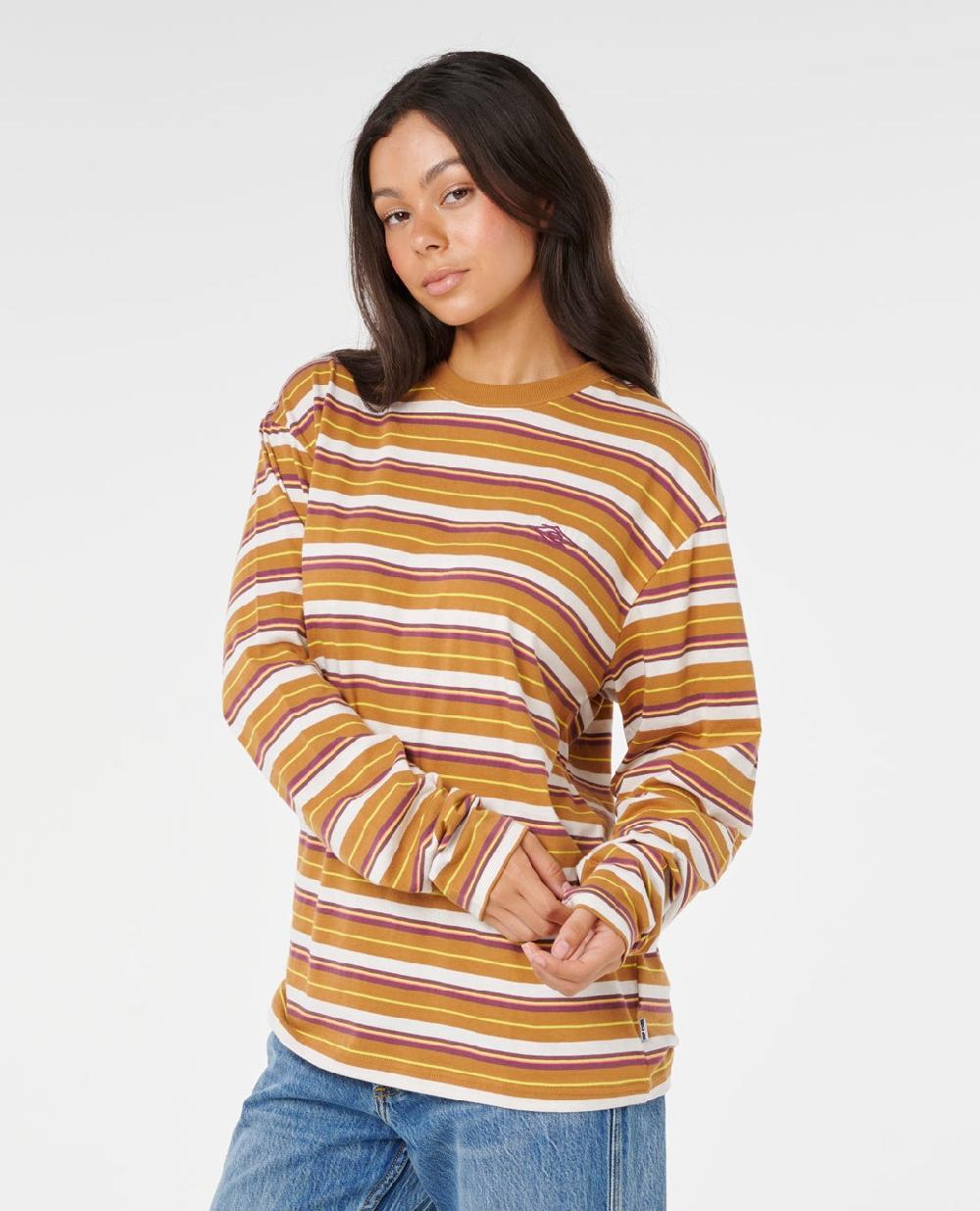 Rip Curl Stephanie Gilmore Stripe OG Long Sleeve Tee