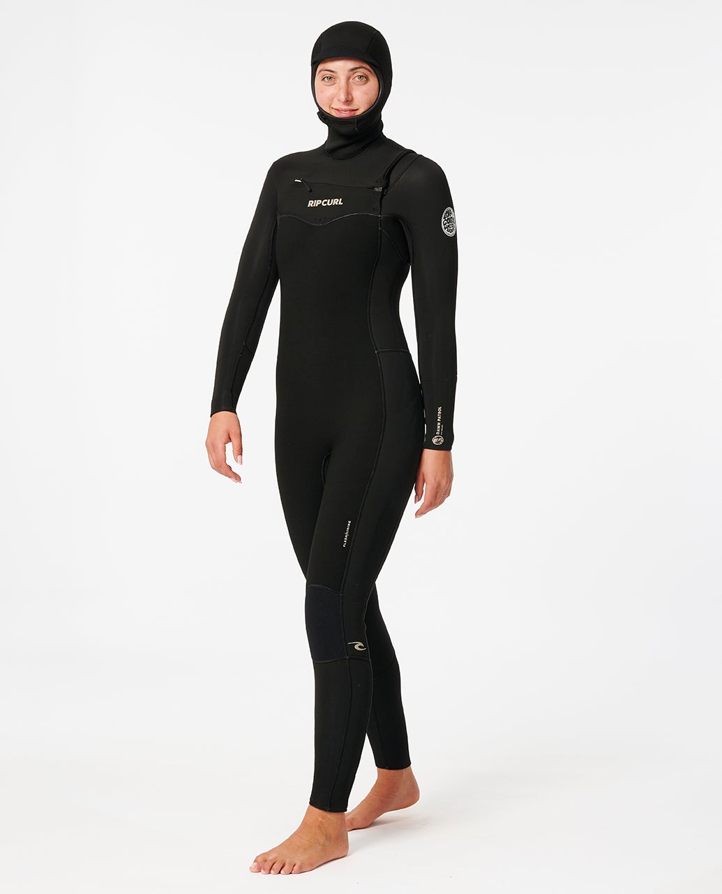 Rip Curl Women's Dawn Patrol 5/4 Hooded Chest Zip Fullsuit Wetsuit
