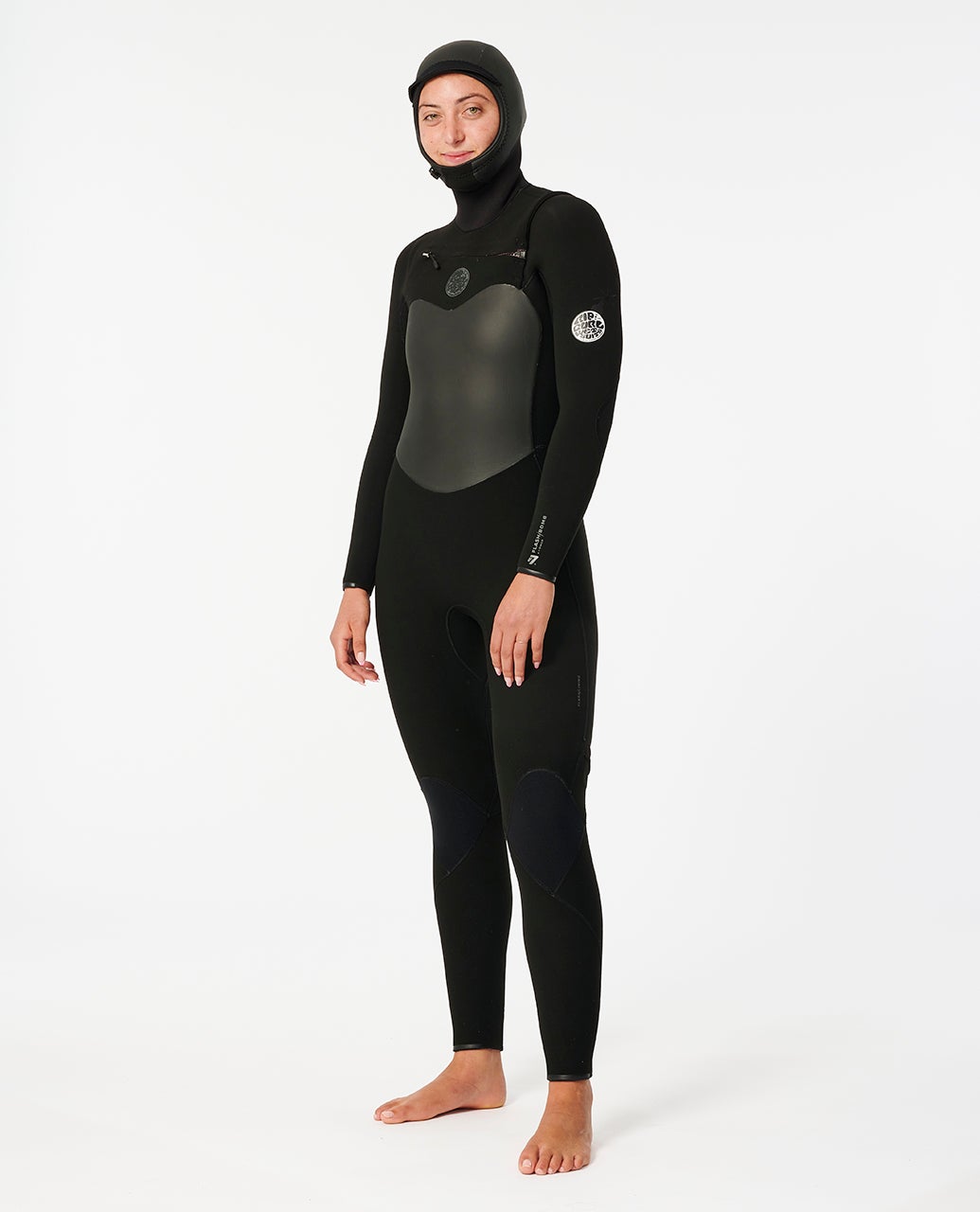 Rip Curl Women's Flashbomb 5/4 Hooded Chest Zip Fullsuit Wetsuit