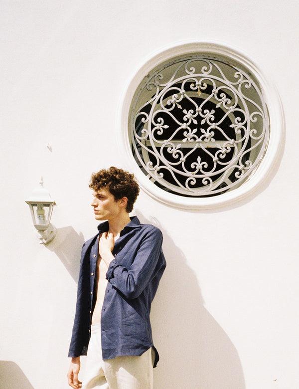 Ripa Ripa Camicia Elba Blu Notte