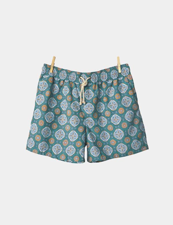 Ripa Ripa Maestrale Celeste/Verde Swim Shorts