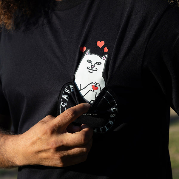 Ripndip Casetify X Ripndip Nermal Loves Pocket Tee (Black)