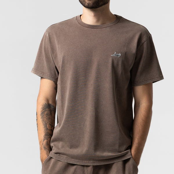 Ripndip Castanza Short Sleeve Tee (Brown Vintage Wash)