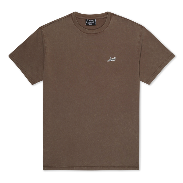 ripndip Castanza Short Sleeve Tee (Brown Vintage Wash)