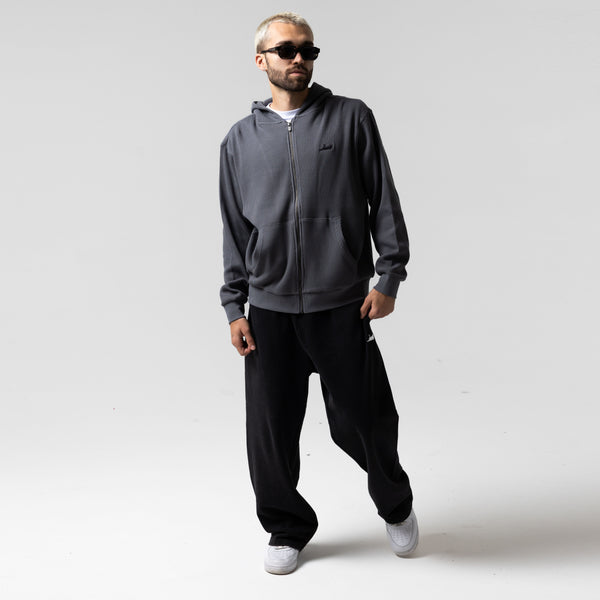 Ripndip Castanza Waffle Knit Zip Up Hoodie (Charcoal)