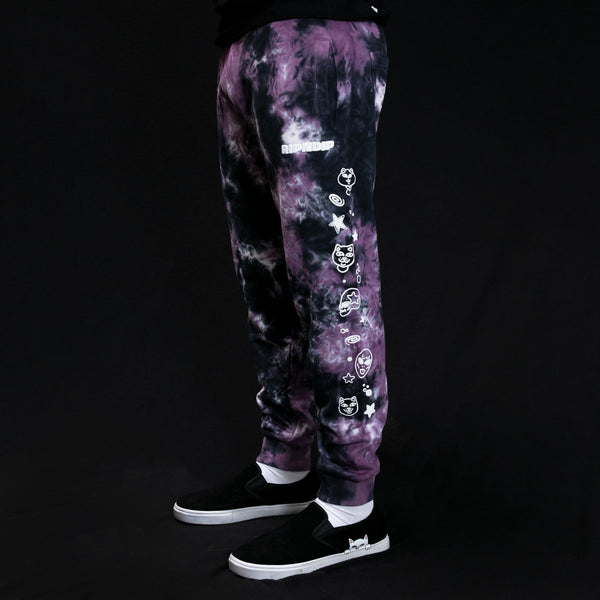 Ripndip Dance Forever Sweatpants (Black/Orchid Tie Dye)