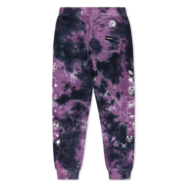 Ripndip Dance Forever Sweatpants (Black/Orchid Tie Dye)