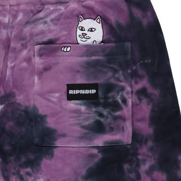 Ripndip Dance Forever Sweatpants (Black/Orchid Tie Dye)