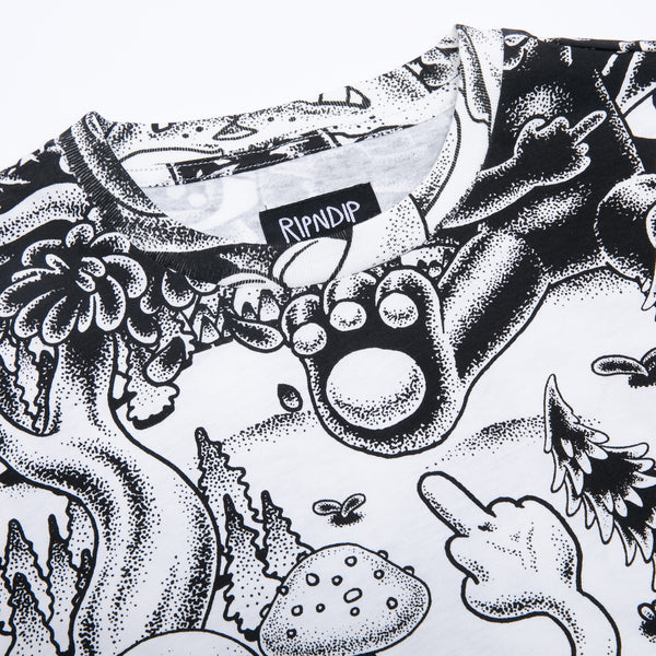 Ripndip Dark Twisted Fantasy Short Sleeve Tee (Black/White)