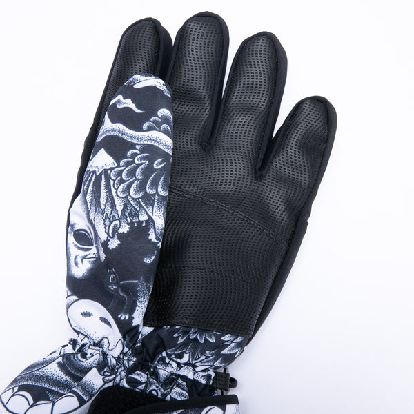Ripndip Dark Twisted Fantasy Snow Gloves (Black/White)