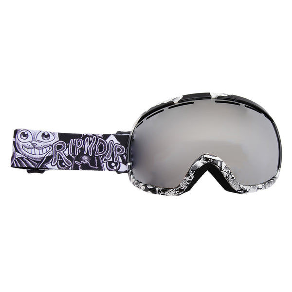 ripndip Dark Twisted Fantasy Snow Goggles (Black/White)