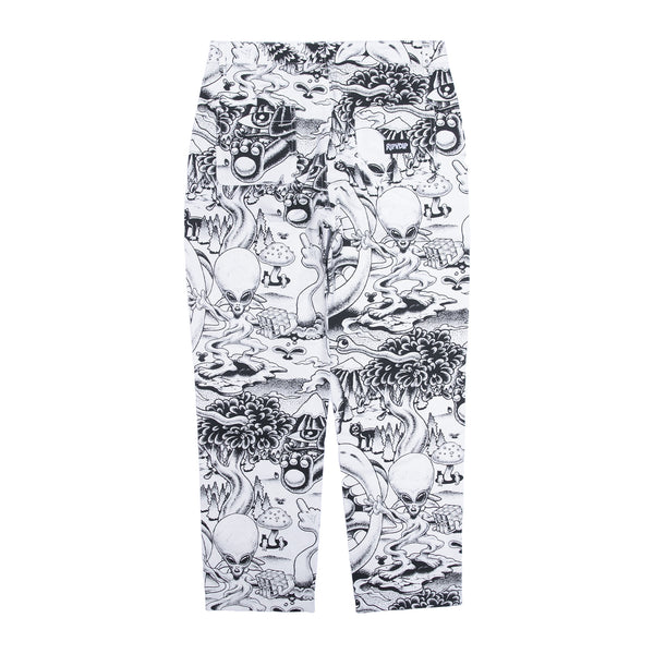 Ripndip Dark Twisted Fantasy Twill Pants (Black/White)