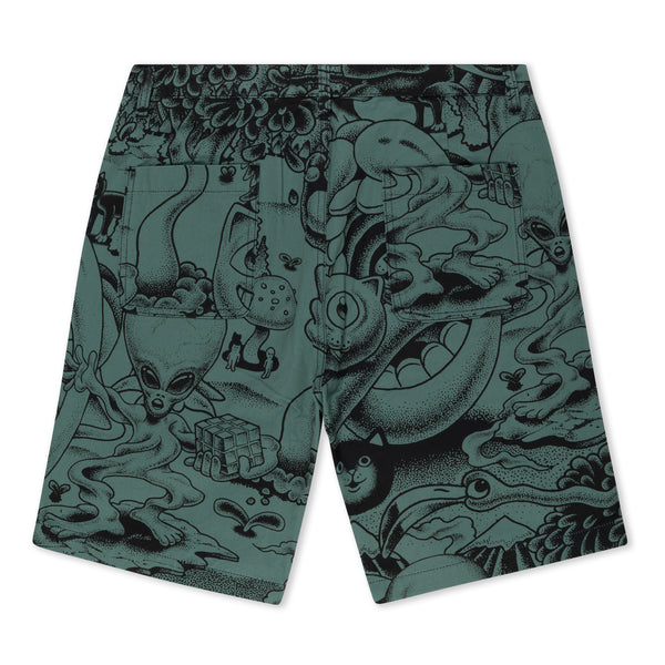 Ripndip Dark Twisted Fantasy Twill Shorts (Olive/Black)