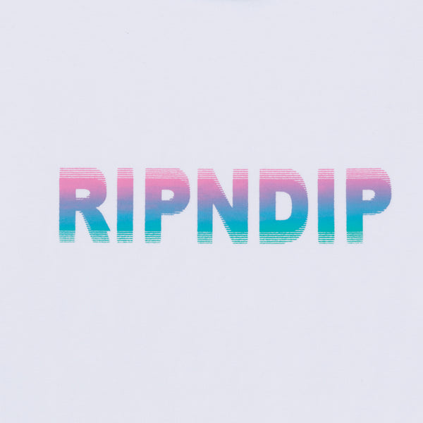 Ripndip Digital Dream Cropped Ringer Tee (White/Blue)