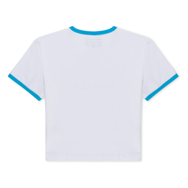 Ripndip Digital Dream Cropped Ringer Tee (White/Blue)