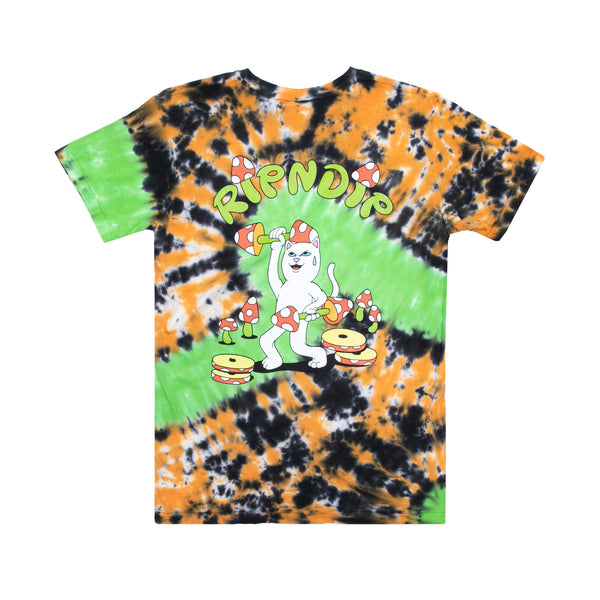 ripndip Do You Even Lift Tee (Neon/Black/Orange Loop Dye)