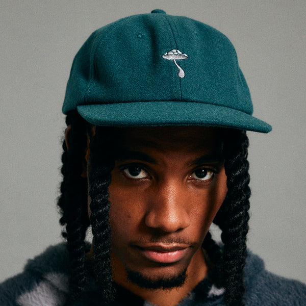 Ripndip Euphoria Wool Velcro 6 Panel Hat (Alpine Green)