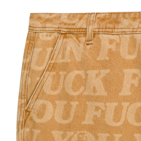Ripndip F.U.F.F. Washed Denim Pants (Light Brown Denim)