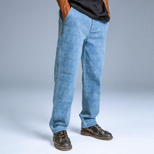 Ripndip F.U.F.F. Washed Denim Pants (Light Washed Denim)