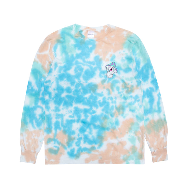 Ripndip Kaleidoscopic Long Sleeve (Light Blue/Peach Tie Dye)