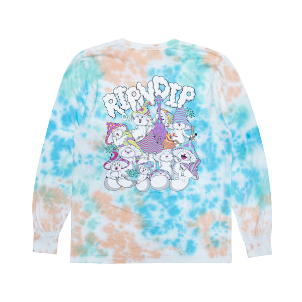 Ripndip Kaleidoscopic Long Sleeve (Light Blue/Peach Tie Dye)