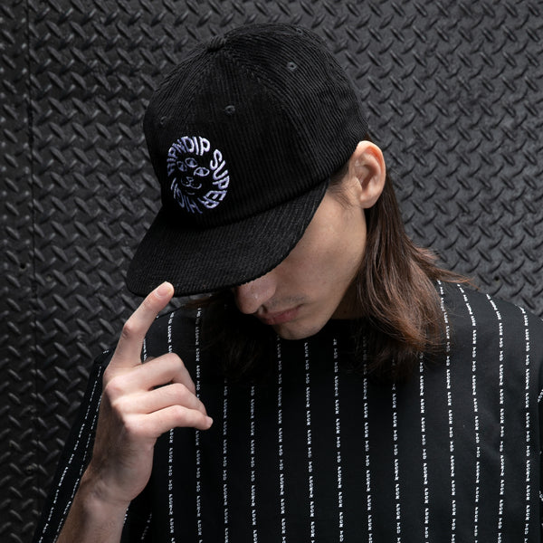 Ripndip Kinetic Field 6 Panel Corduroy Strapback (Black)