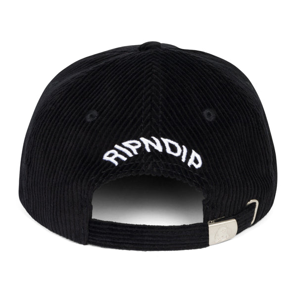Ripndip Kinetic Field 6 Panel Corduroy Strapback (Black)