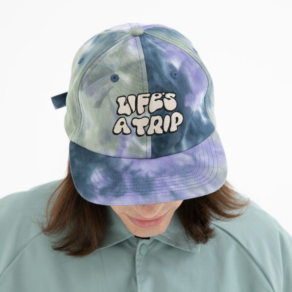 Ripndip Lifes A Trip 6 Panel Hat (Black/Sage/ Dark Slate Tie Dye)