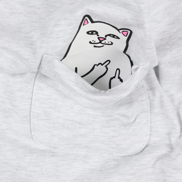 Ripndip Lord Nermal Cropped Baby Pocket Tee (Ash Heather)