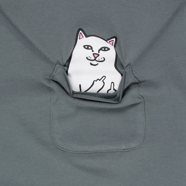Ripndip Lord Nermal Cropped Baby Pocket Tee (Charcoal)