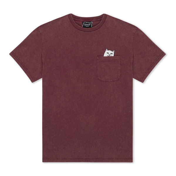 Ripndip Lord Nermal Pocket Tee (Burgundy Vintage Wash)