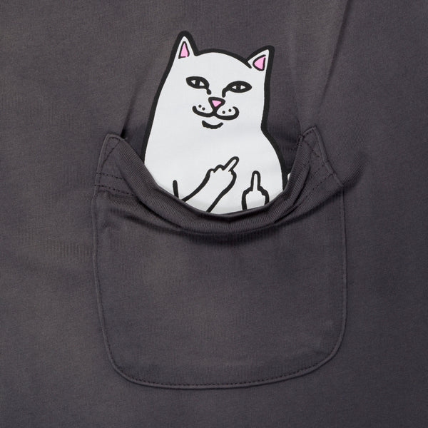 Ripndip Lord Nermal Pocket Tee (Charcoal Vintage Wash)