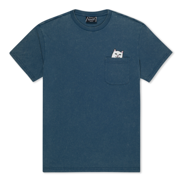 Ripndip Lord Nermal Pocket Tee (Dark Slate Vintage Wash)
