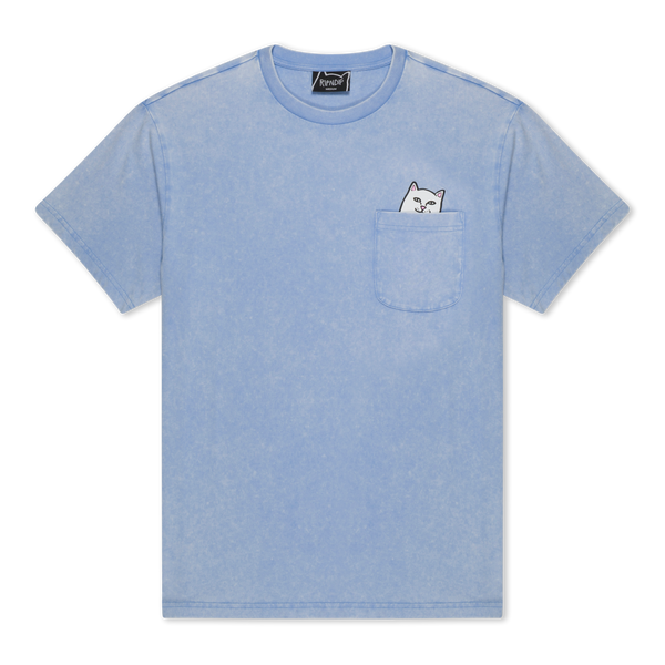 Ripndip Lord Nermal Pocket Tee (Power Blue Vintage Wash)
