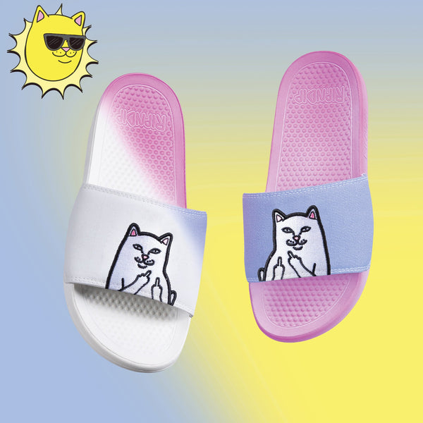 Ripndip Lord Nermal Slides UV Activated (Blue/Fuschia)