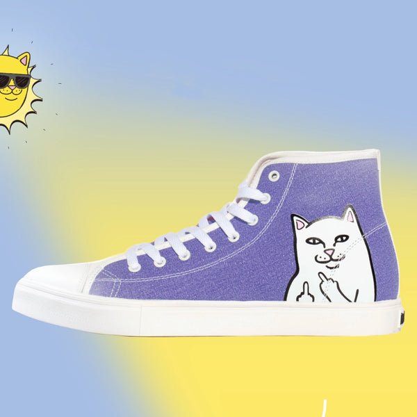 Ripndip Lord Nermal UV Activated High Tops (Blue/Fuschia)