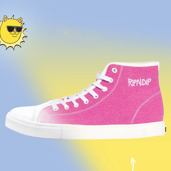 Ripndip Lord Nermal UV Activated High Tops (Blue/Fuschia)