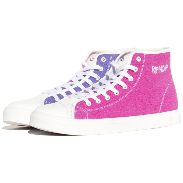 ripndip Lord Nermal UV Activated High Tops (Blue/Fuschia)
