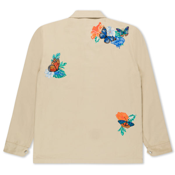 Ripndip Los Ripndip Canvas Button Down Jacket (Khaki)