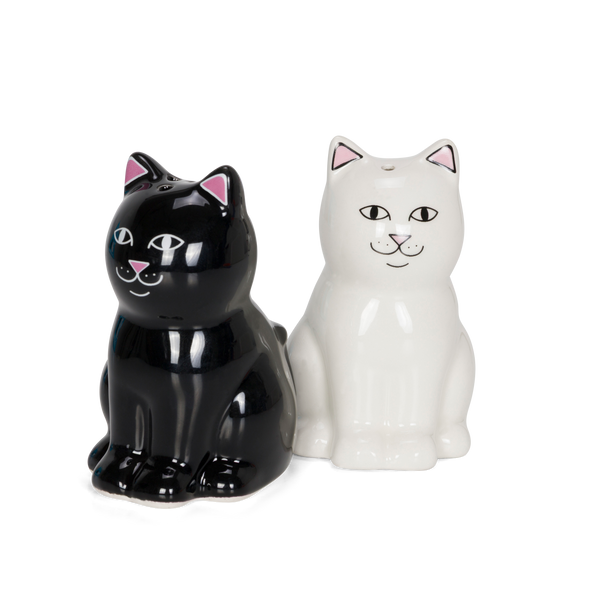 Ripndip Nerm Jerm Ceramic Salt / Pepper Shakers (White / Black)