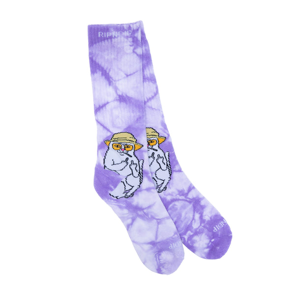 Ripndip Nermal S Thompson Socks (Lavender Lightning Wash)