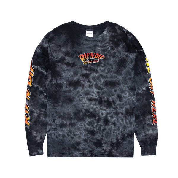 Ripndip Out Of This World Long Sleeve (Black Lightning Wash)