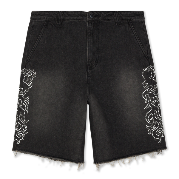 Ripndip Pretty Flacko Denim Shorts (Black Vintage Wash Denim)