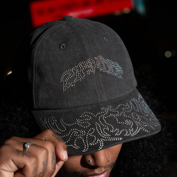 Ripndip Pretty Flacko Distressed Dad Hat (Black Vintage Wash)