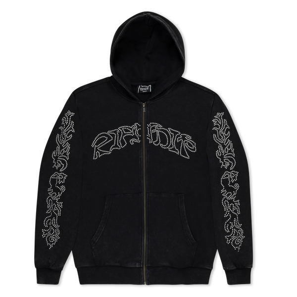 Ripndip Pretty Flacko Zip Hoodie (Black Vintage Wash)