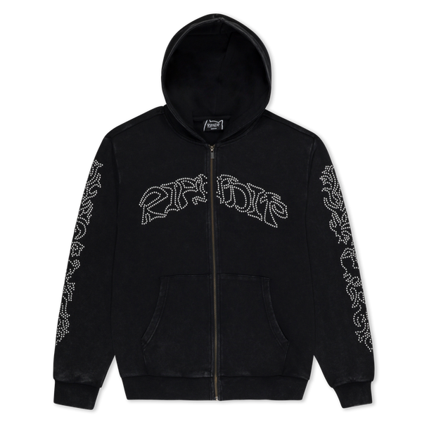 ripndip Pretty Flacko Zip Hoodie (Black Vintage Wash)