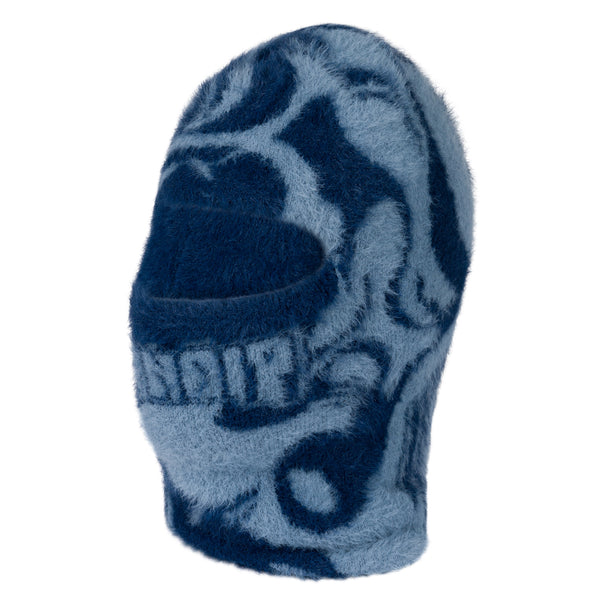 Ripndip Psychedelic Faux Mohair Balaclava (Dark Slate)