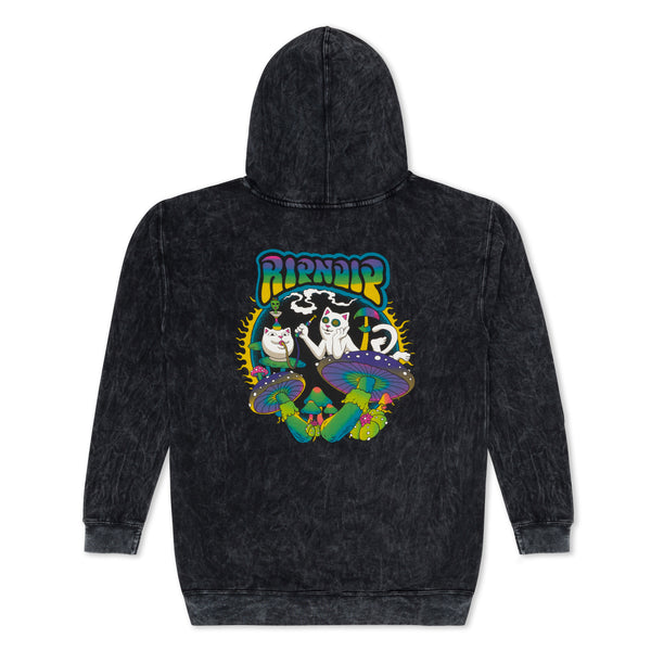 Ripndip Psychedelic Garden Hoodie (Black Mineral Wash)