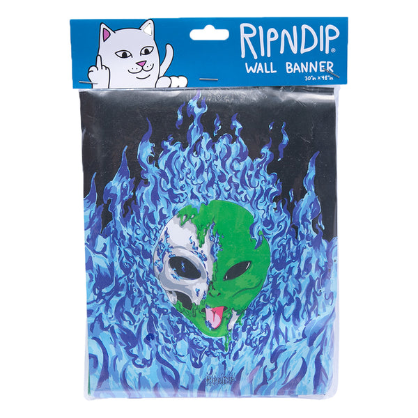 Ripndip Alien In Heck Wall Banner