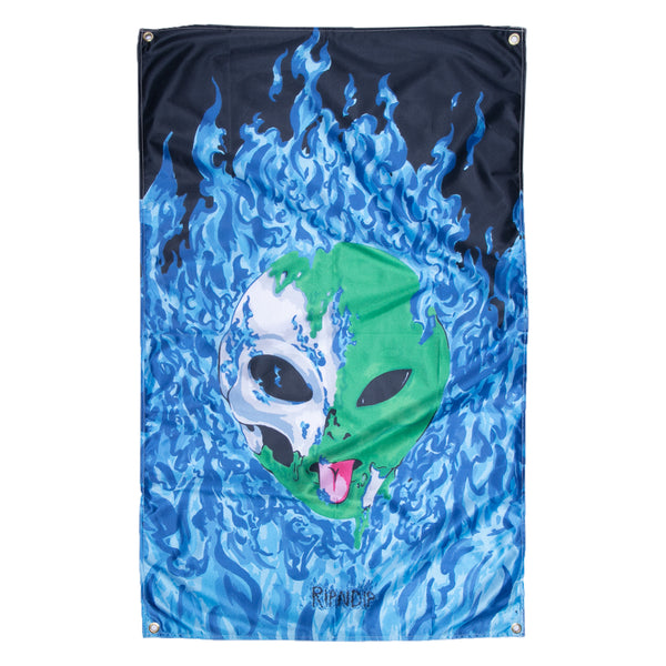 Ripndip Alien In Heck Wall Banner